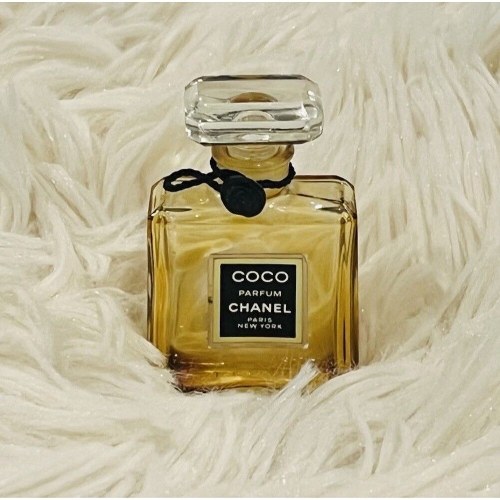 Vintage COCO CHANEL Paris New York Parfum Glass Bottle (Empty)